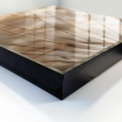 Wandschlüsselbox in Beige mit Löwenzahn-Motiv