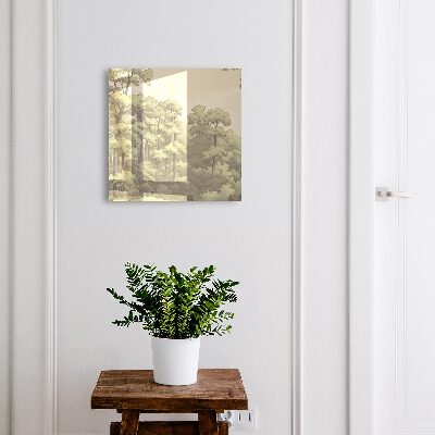 Schlüsselbox für die Wand im Design Grüner Wald