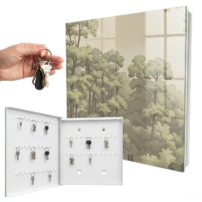 Schlüsselbox für die Wand im Design Grüner Wald