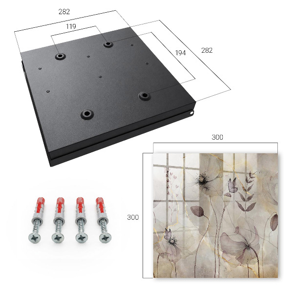 Schlüsselbox im Design Zarte Flora