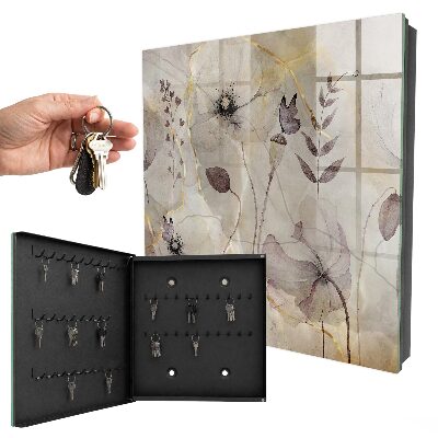 Schlüsselbox im Design Zarte Flora
