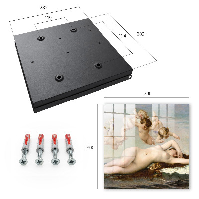Schlüsselbox mit dem Motiv Die Geburt der Venus von Alexandre Cabanel