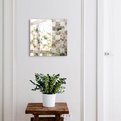 Schlüsselbox für die Wand mit geometrischem Lilienmotiv