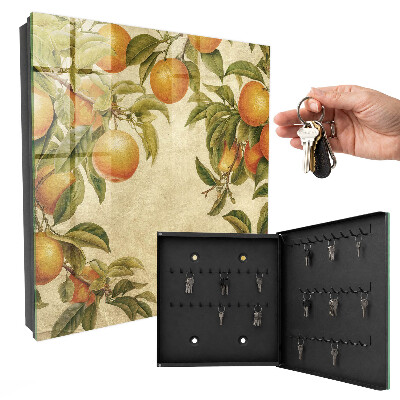 Schlüsselkasten mit Motiv Orangen und Natur