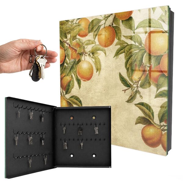 Schlüsselkasten mit Motiv Orangen und Natur