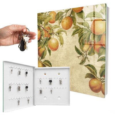 Schlüsselkasten mit Motiv Orangen und Natur