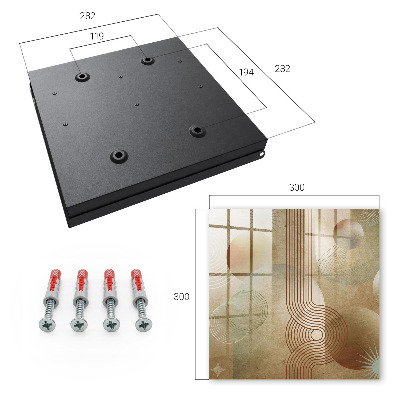 Schlüsselbox für die Wand in geometrischer Form