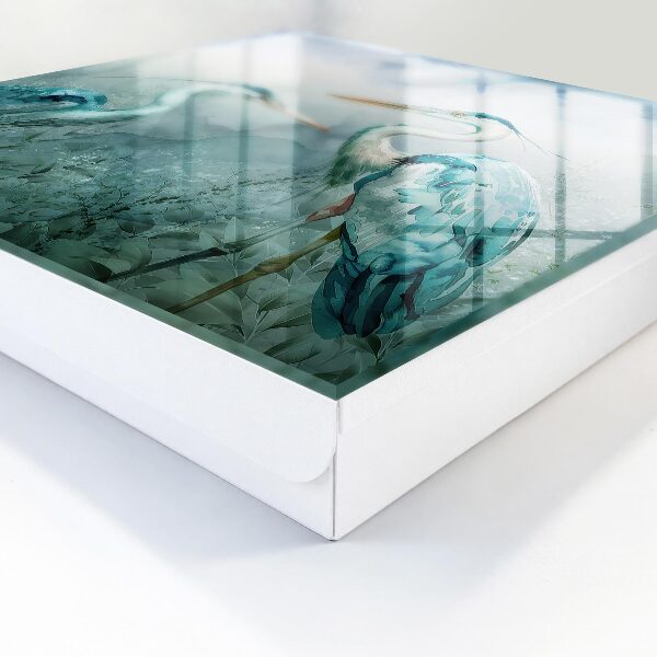 Schlüsselkasten mit Wasserreiher Motiv