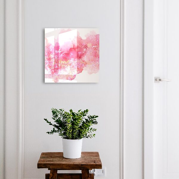 Schlüsselbox zur Wandmontage mit Motiv Blumenlandschaft