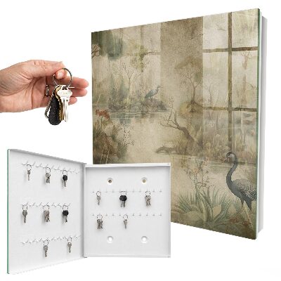 Schlüsselbox zur Wandmontage mit Motiv idyllische Natur