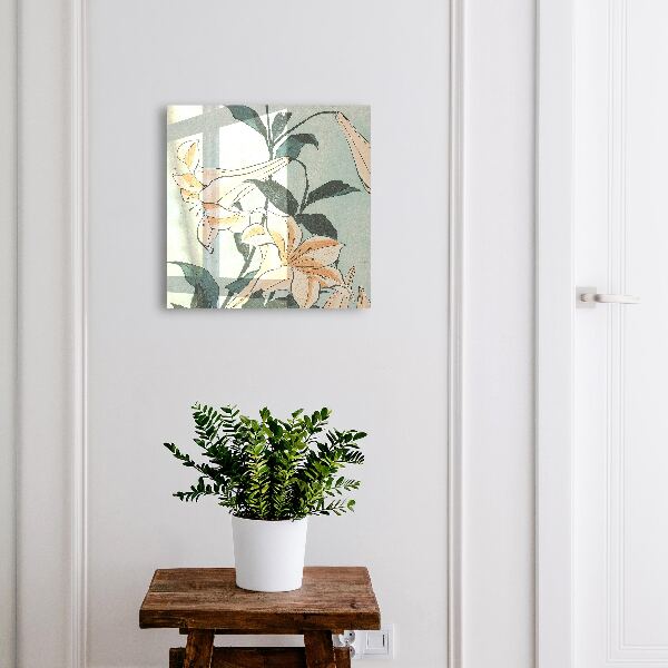 Schlüsselkasten mit Motiv Zarte Lilien