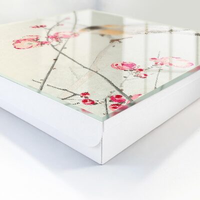 Schlüsselkasten mit Blumen für Vögel Motiv
