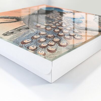 Schlüsselbox mit Motiv Die Schönheit des Pfaus