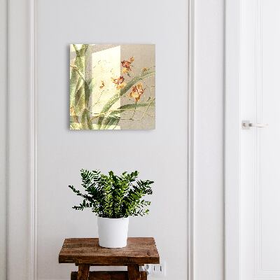 Schlüsselkasten mit Kletterblumen-Motiv