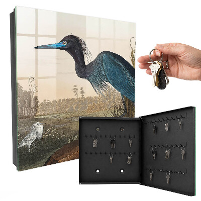 Schlüsselbox mit Motiv Exotischer Vogel