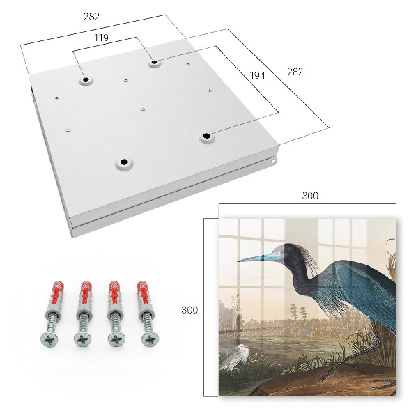 Schlüsselbox mit Motiv Exotischer Vogel