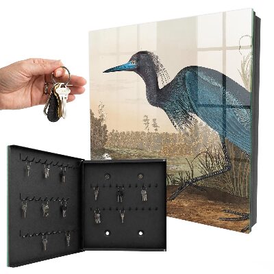 Schlüsselbox mit Motiv Exotischer Vogel
