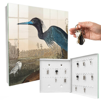 Schlüsselbox mit Motiv Exotischer Vogel