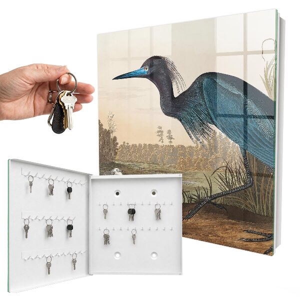 Schlüsselbox mit Motiv Exotischer Vogel