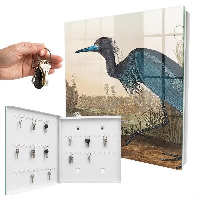 Schlüsselbox mit Motiv Exotischer Vogel