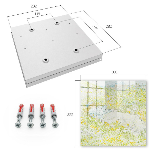 Schlüsselbox für die Wand im Design Idyllische Ruhe