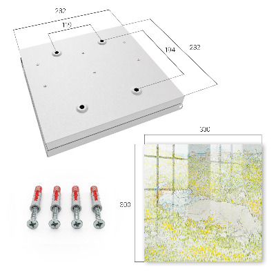 Schlüsselbox für die Wand im Design Idyllische Ruhe