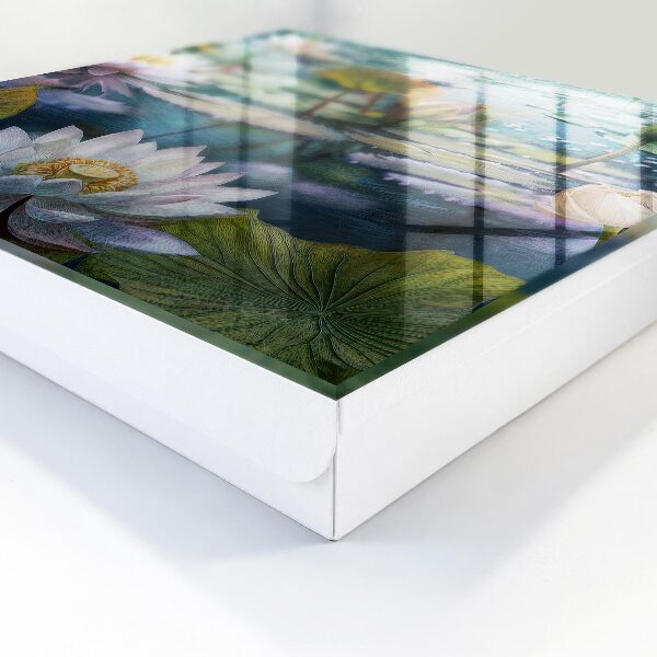 Schlüsselbox mit Wasserblumen Motiv