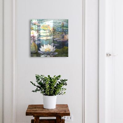 Schlüsselbox mit Wasserblumen Motiv