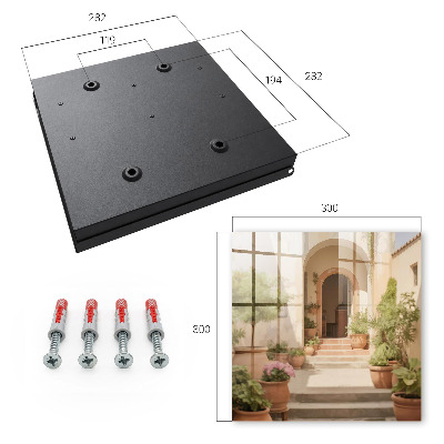 Schlüsselbox im rustikalen Gartendesign