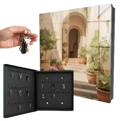 Schlüsselbox im rustikalen Gartendesign