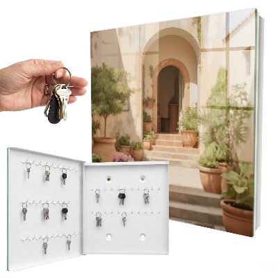Schlüsselbox im rustikalen Gartendesign