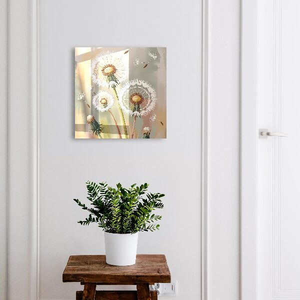 Schlüsselbox zur Wandmontage mit Motiv Zarte Löwenzahnblüten