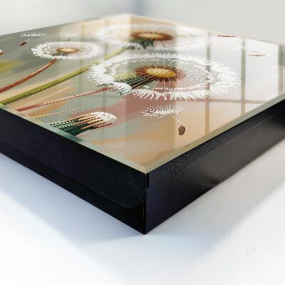 Schlüsselbox zur Wandmontage mit Motiv Zarte Löwenzahnblüten
