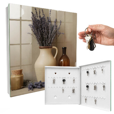 Schlüsselkasten mit Lavendel-Motiv