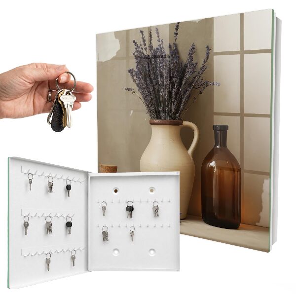 Schlüsselkasten mit Lavendel-Motiv