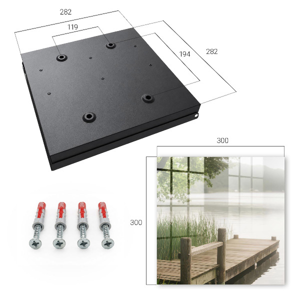 Schlüsselbox für die Wand Modell Friedenssee