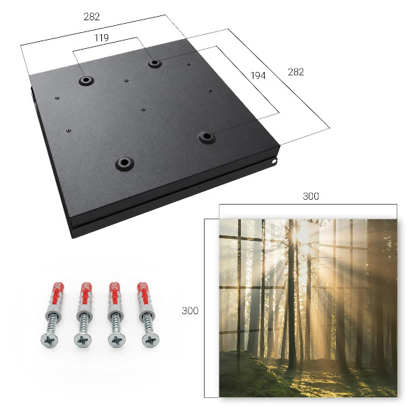 Schlüsselbox mit Motiv Licht des Waldes