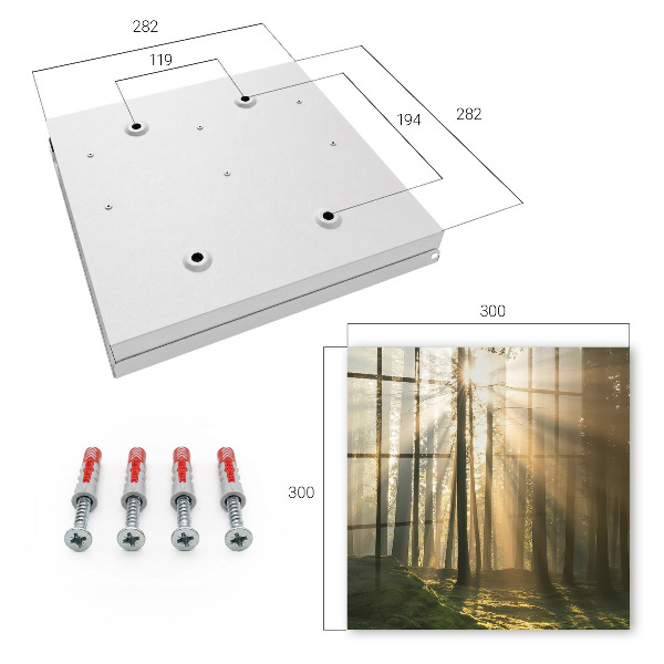 Schlüsselbox mit Motiv Licht des Waldes
