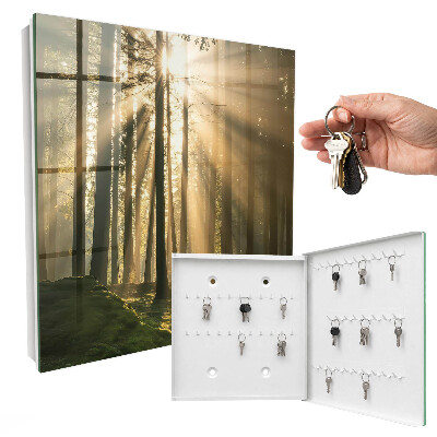 Schlüsselbox mit Motiv Licht des Waldes