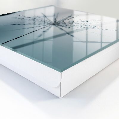 Schlüsselbox zur Wandmontage mit Motiv Löwenzahn und Wassertropfen