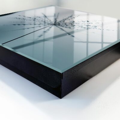 Schlüsselbox zur Wandmontage mit Motiv Löwenzahn und Wassertropfen