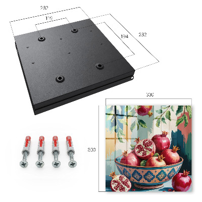 Schlüsselkasten mit Fruchtmotiv