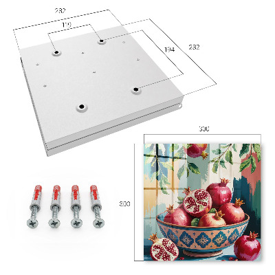 Schlüsselkasten mit Fruchtmotiv