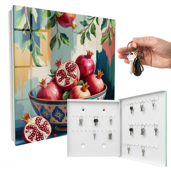 Schlüsselkasten mit Fruchtmotiv