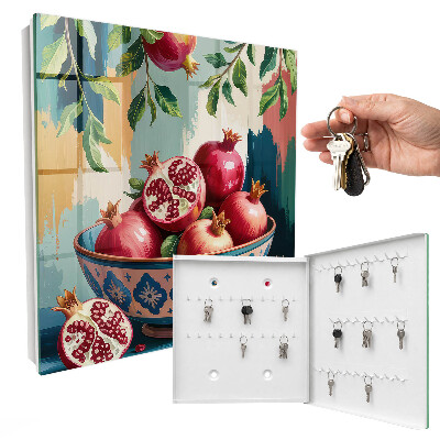 Schlüsselkasten mit Fruchtmotiv