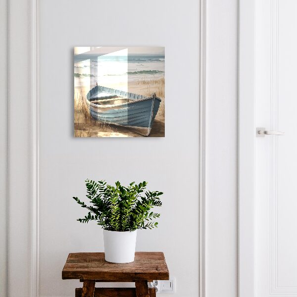 Schlüsselkasten mit Strandboot-Motiv