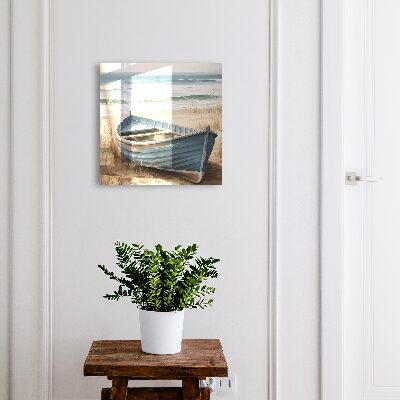 Schlüsselkasten mit Strandboot-Motiv