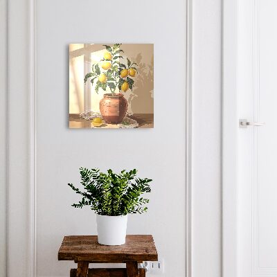 Schlüsselkasten mit Zitronenbaum-Motiv