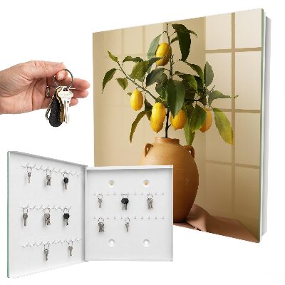 Schlüsselbox mit Motiv Zitronen in einem Krug