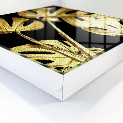 Schlüsselbox mit Monstera-Blatt-Motiv